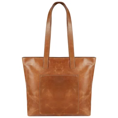Blooh Women's Brown Zuri Leather Tote Handbag Large