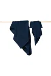 BLOOM & GIVE CABO ORGANIC COTTON BATH TOWEL IN NAVY