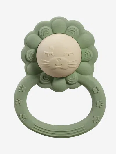 Bloom Bambini Kids'  Baby Lion Rattle Teether In Green