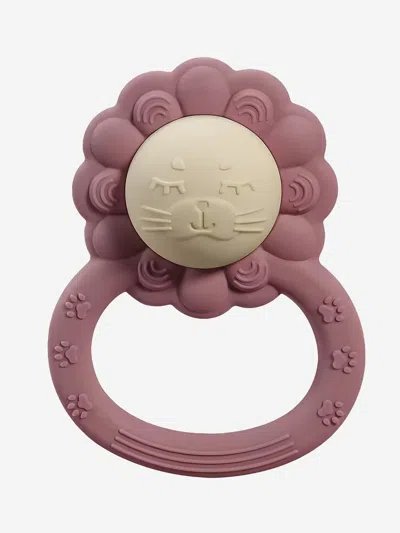 Bloom Bambini Kids'  Baby Lion Rattle Teether In Pink