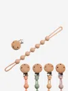 Bloom Bambini Baby Pacifier Clip And Teether In Peach