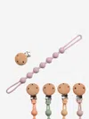 Bloom Bambini Baby Pacifier Clip And Teether In Purple