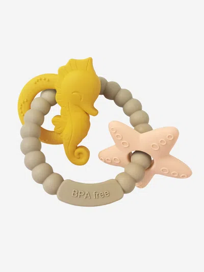 Bloom Bambini Kids'  Baby Seahorse And Starfish Teether In Brown