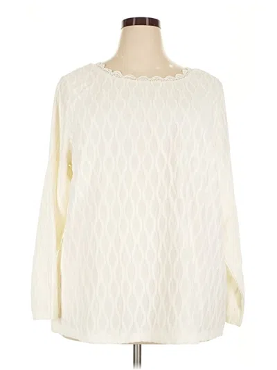 Pre-owned Bloomchic 3/4 Sleeve Blouse In Ivory