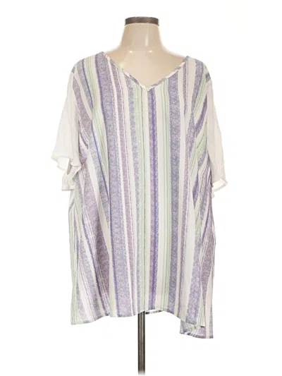 Bloomchic 3/4 Sleeve Blouse In Purple