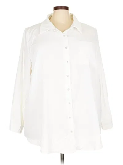 Pre-owned Bloomchic 3/4 Sleeve Blouse In White