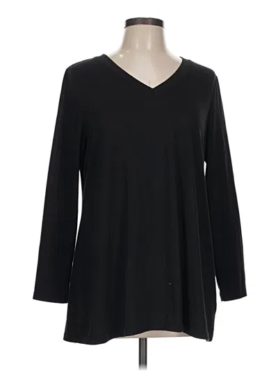Pre-owned Bloomchic 3/4 Sleeve T-shirt In Black