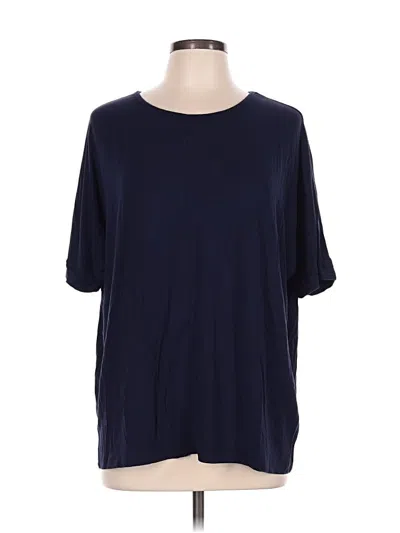 Pre-owned Bloomchic 3/4 Sleeve T-shirt In Blue