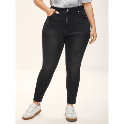 Bloomchic 5 Pockets Stretch Skinny-fit Jeans In Denimcharcoal