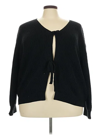 Pre-owned Bloomchic Cardigan Sweater In Black