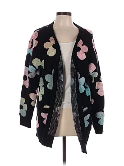 Pre-owned Bloomchic Cardigan Sweater In Black