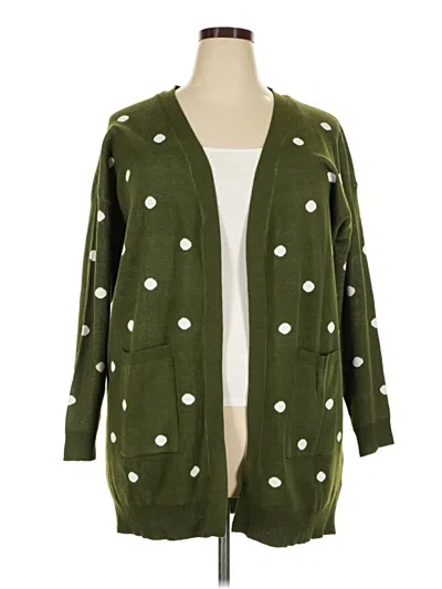 Pre-owned Bloomchic Cardigan Sweater In Green