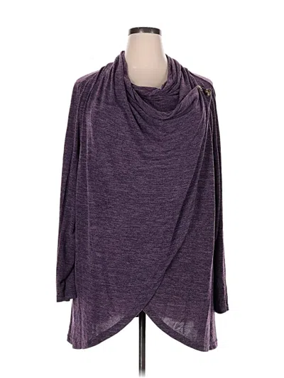 Pre-owned Bloomchic Cardigan Sweater In Purple