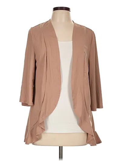 Pre-owned Bloomchic Cardigan Sweater In Tan