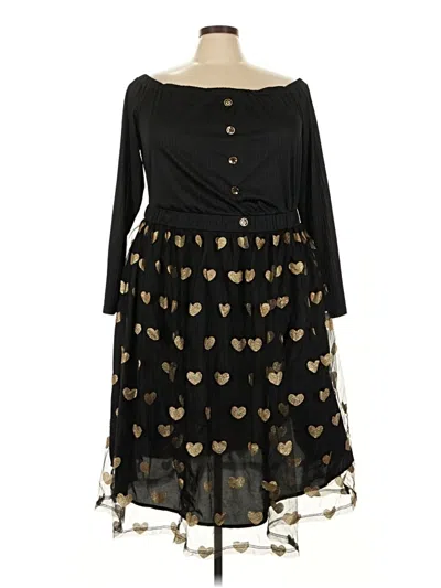 Pre-owned Bloomchic Casual Dress In Black