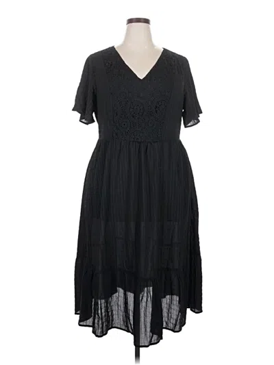 Pre-owned Bloomchic Casual Dress In Black