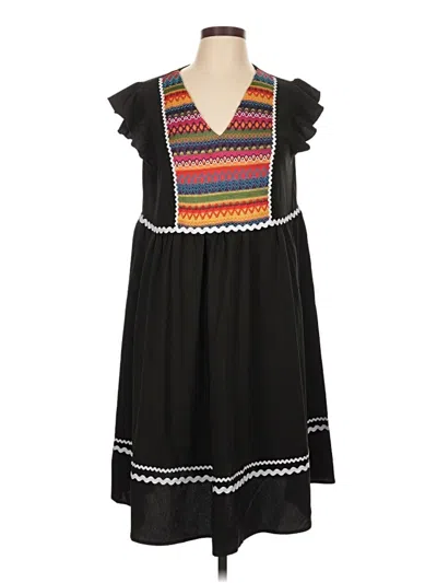Pre-owned Bloomchic Casual Dress In Black