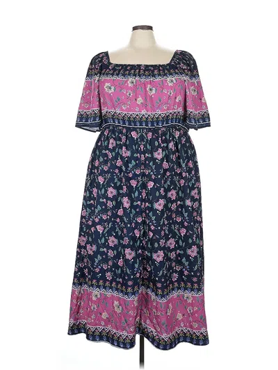 Pre-owned Bloomchic Casual Dress In Blue