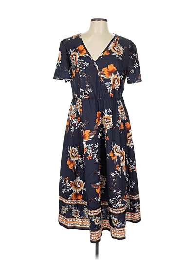 Pre-owned Bloomchic Casual Dress In Blue