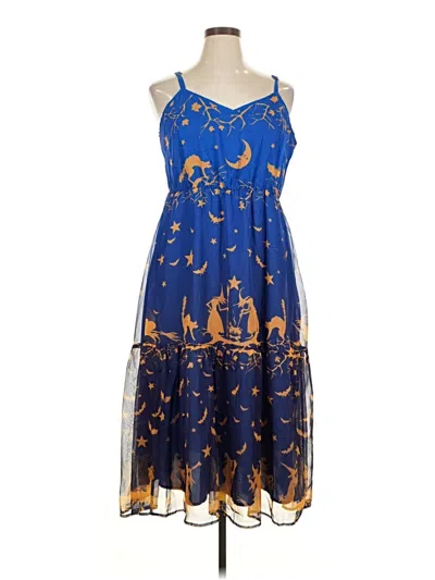 Pre-owned Bloomchic Casual Dress In Blue