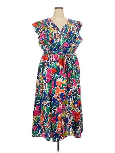 Pre-owned Bloomchic Casual Dress In Blue