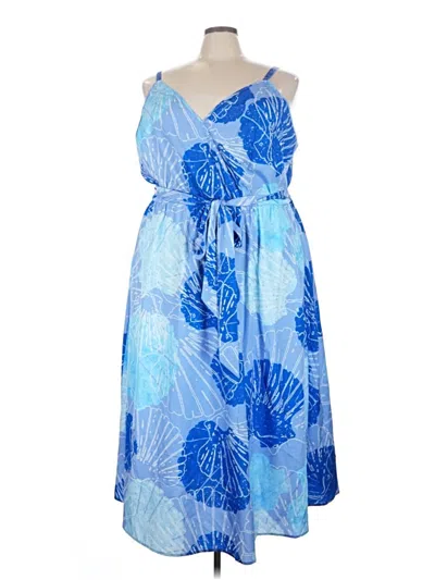 Pre-owned Bloomchic Casual Dress In Blue