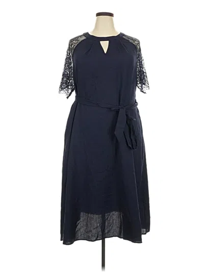 Bloomchic Casual Dress In Blue