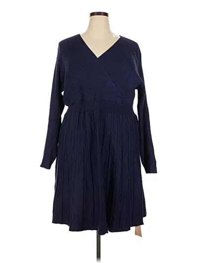 Bloomchic Casual Dress In Blue