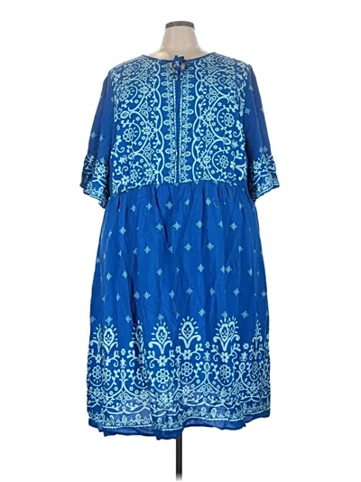 Pre-owned Bloomchic Casual Dress In Blue