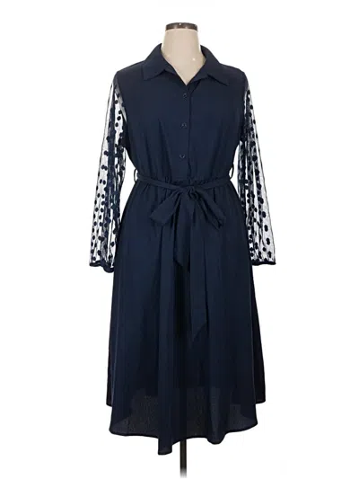 Pre-owned Bloomchic Casual Dress In Blue