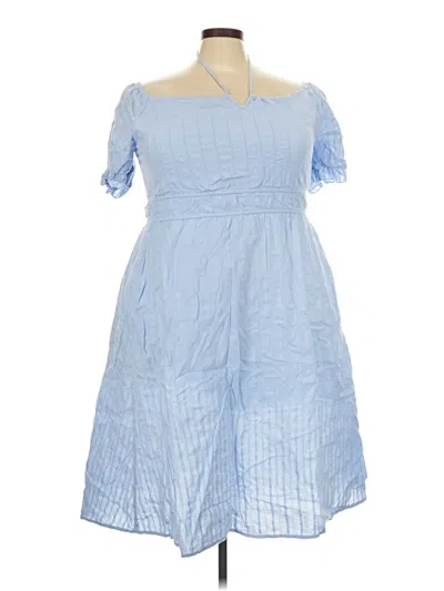 Pre-owned Bloomchic Casual Dress In Blue