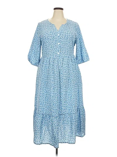 Pre-owned Bloomchic Casual Dress In Blue