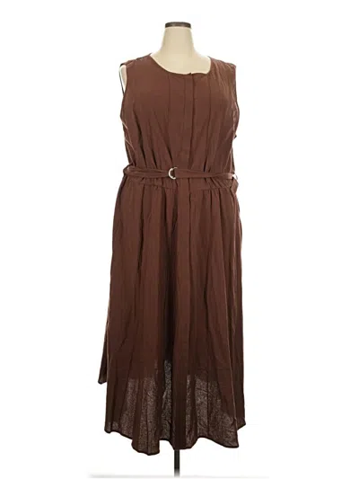 Pre-owned Bloomchic Casual Dress In Brown