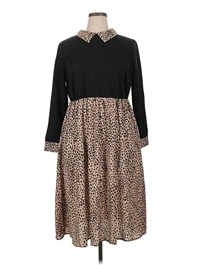 Pre-owned Bloomchic Casual Dress In Brown