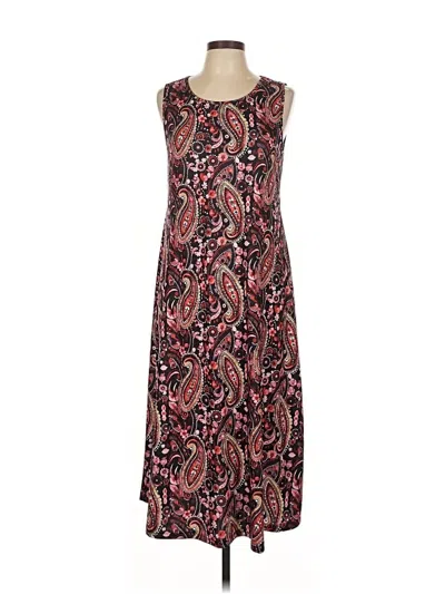 Pre-owned Bloomchic Casual Dress In Burgundy