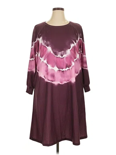 Pre-owned Bloomchic Casual Dress In Burgundy