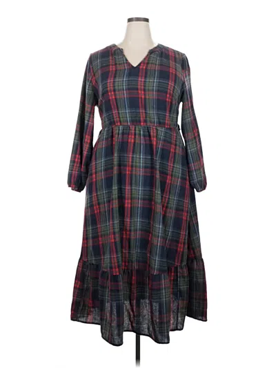 Pre-owned Bloomchic Casual Dress In Burgundy