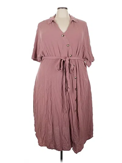 Pre-owned Bloomchic Casual Dress In Burgundy