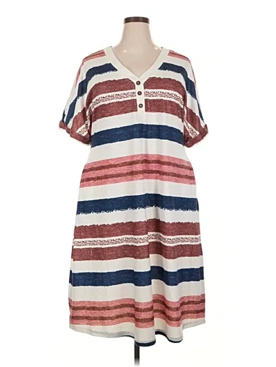 Pre-owned Bloomchic Casual Dress In Burgundy