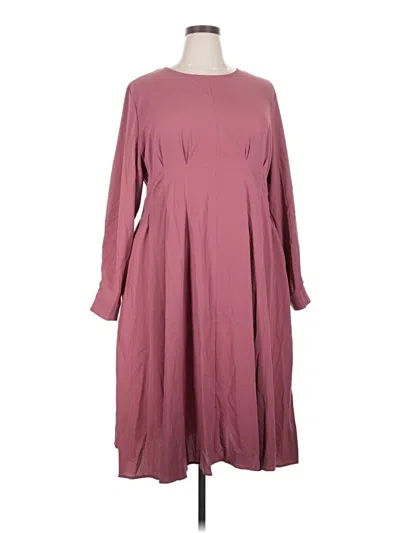 Pre-owned Bloomchic Casual Dress In Burgundy
