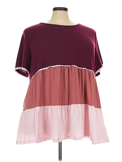 Pre-owned Bloomchic Casual Dress In Burgundy