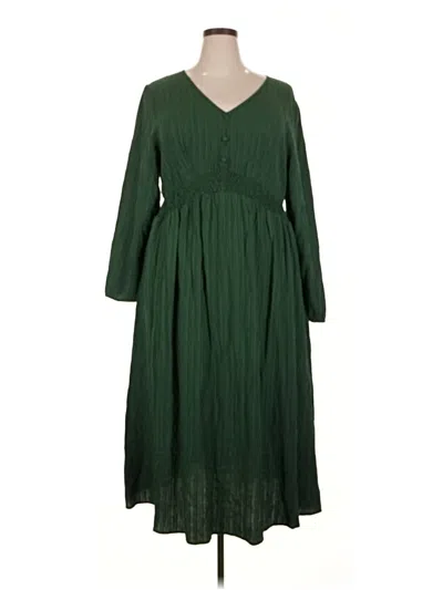 Pre-owned Bloomchic Casual Dress In Green