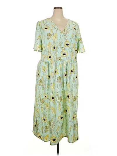 Pre-owned Bloomchic Casual Dress In Green