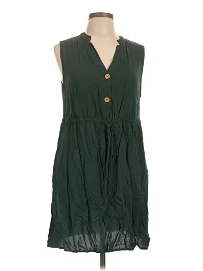 Pre-owned Bloomchic Casual Dress In Green