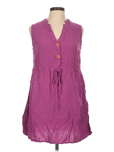 Pre-owned Bloomchic Casual Dress In Purple