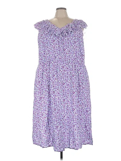 Pre-owned Bloomchic Casual Dress In Purple