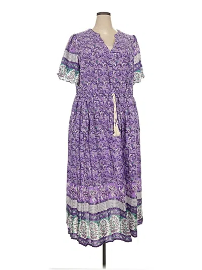 Pre-owned Bloomchic Casual Dress In Purple