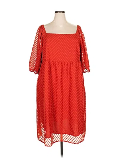 Pre-owned Bloomchic Casual Dress In Red
