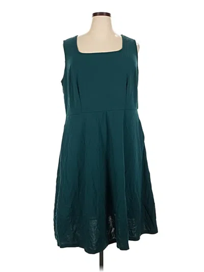 Pre-owned Bloomchic Casual Dress In Teal