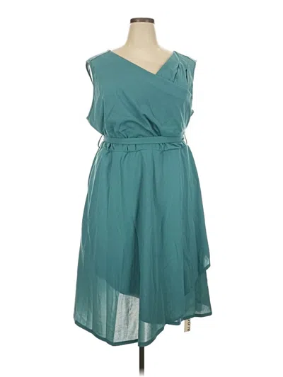 Pre-owned Bloomchic Casual Dress In Teal
